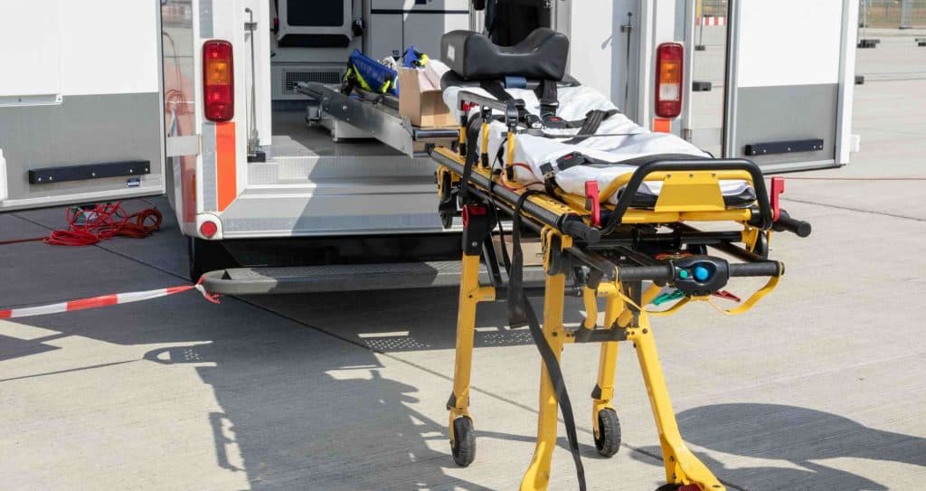 Inside We stretcher van