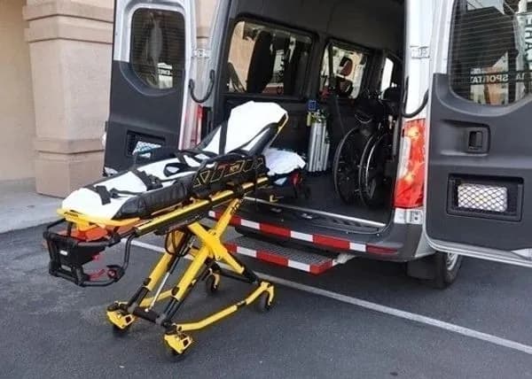 Inside We stretcher van